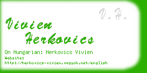 vivien herkovics business card